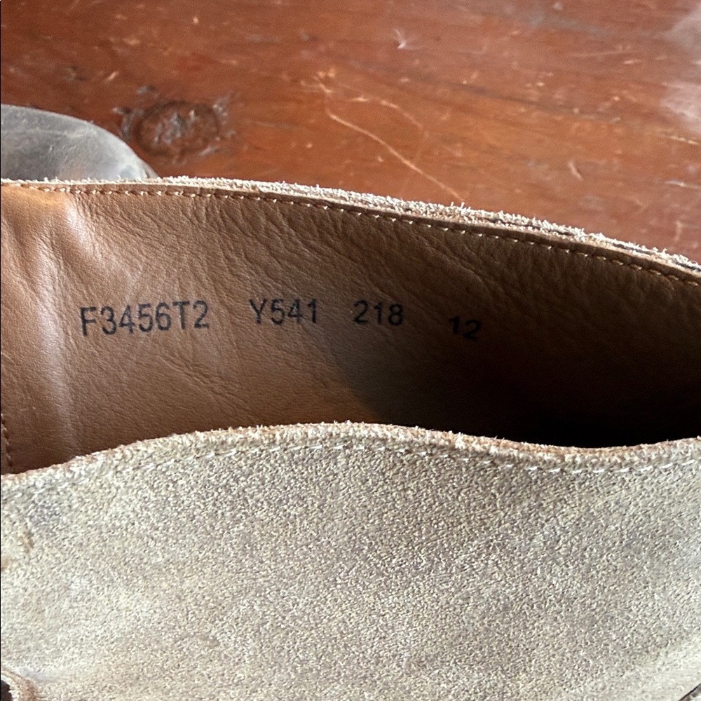 John Varvatos Distressed Tan Leather Boots - Picture 3 of 4